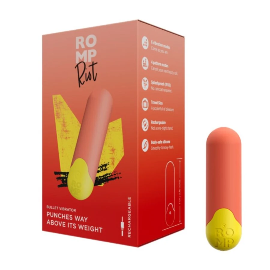ROMP - RIOT MULTIFUNKTIONS-VIBRATIONSKUGEL ORANGE + GELB
